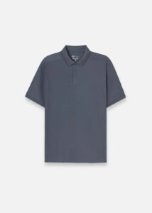 Áo Thun Polo StayFresh™ Vải Sợi Coffee Khử Mùi The Minimalist 007 Màu Xám Phom Vừa Vặn F3