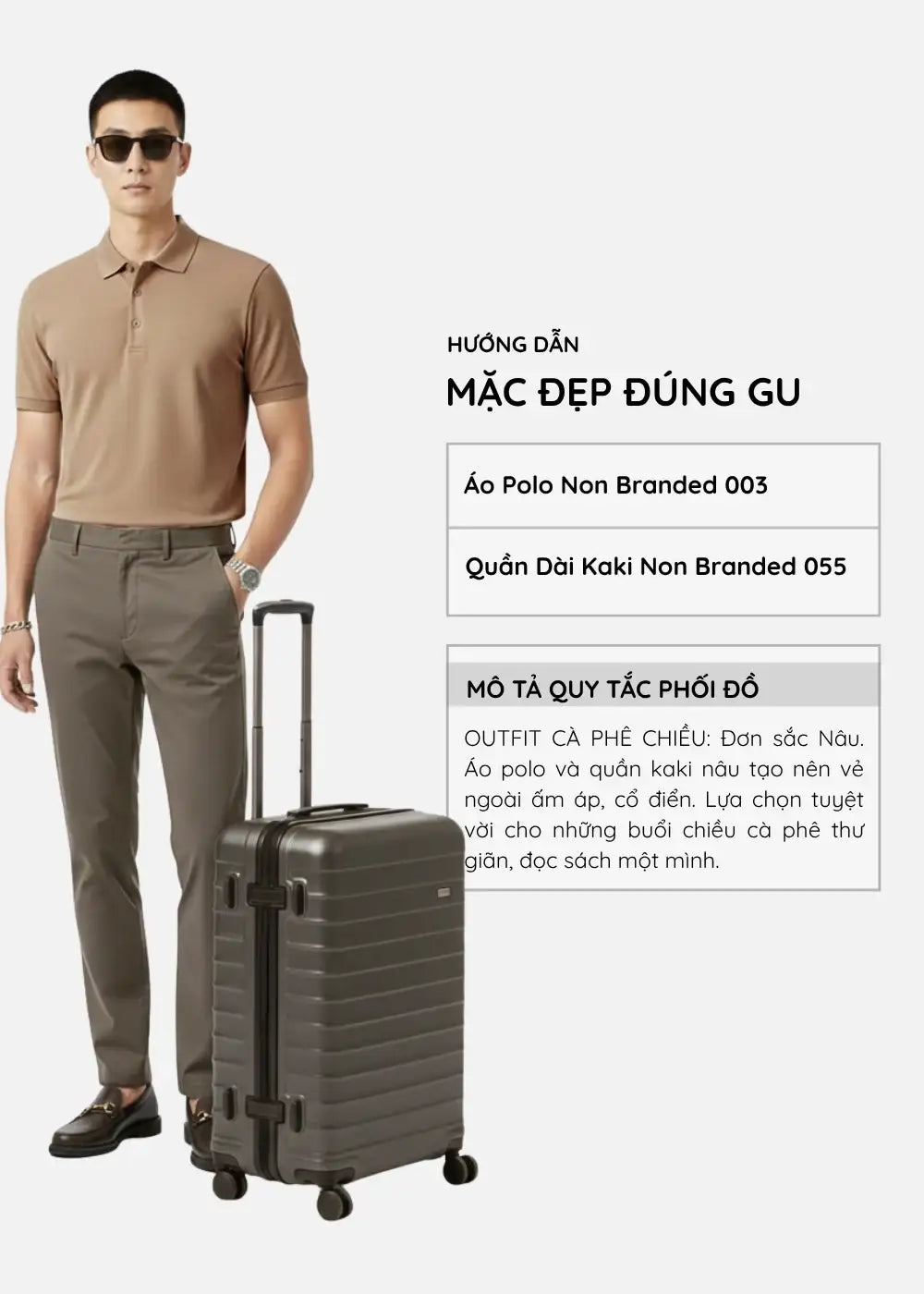 Áo Thun Polo ColorLock™ Vải Cá Sấu Đứng Dáng Giặt Không Phai Màu Non Branded 003 Màu Nâu Phom Ôm Vừa F2 - Ảnh 10