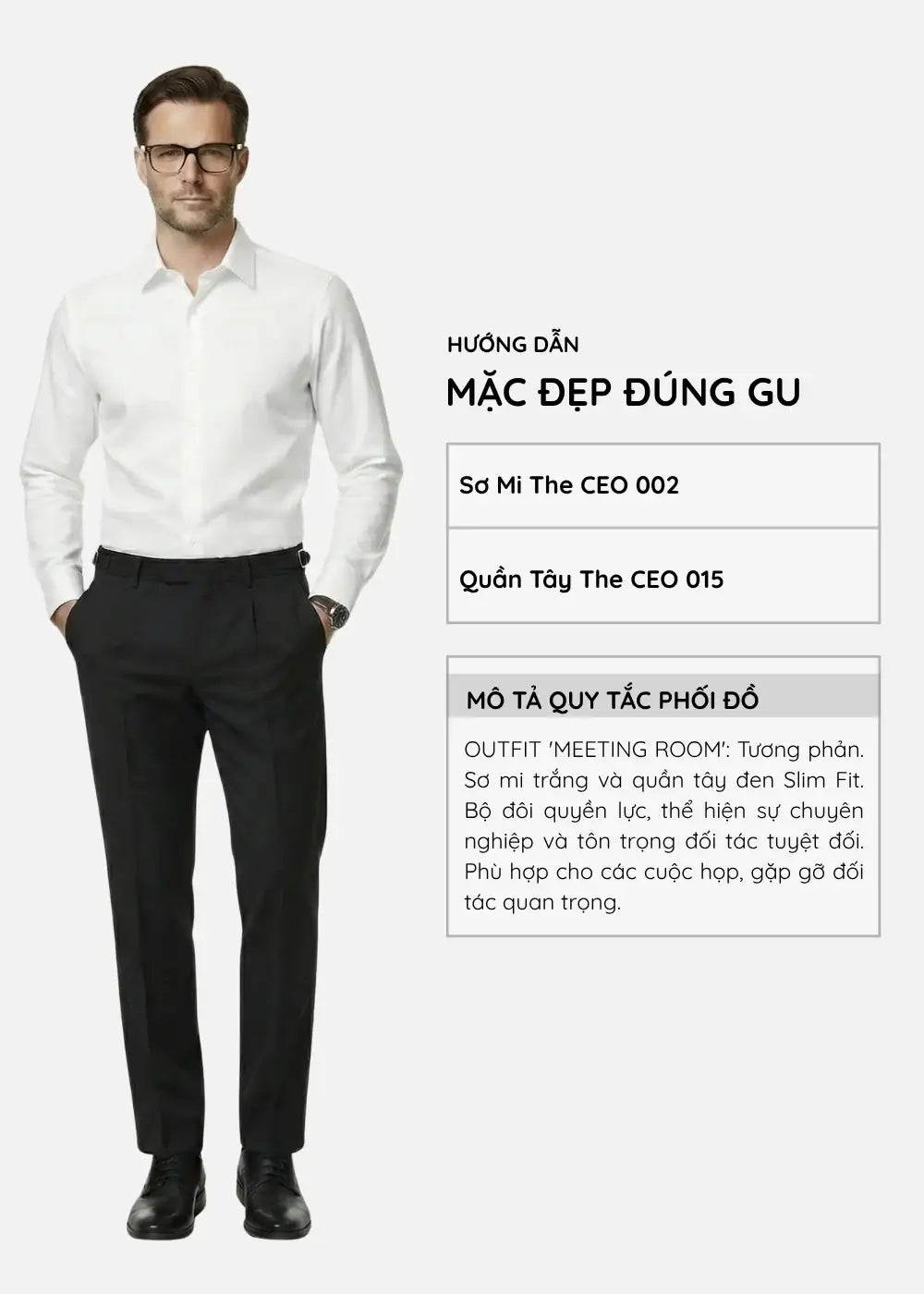 Áo Sơ Mi Tay Dài StayFresh™ Vải Sợi Ngải Cứu Chạm Mát Ngăn Mùi Hiệu Quả The CEO 002 Màu Trắng Phom Ôm Vừa F2 - Ảnh 13
