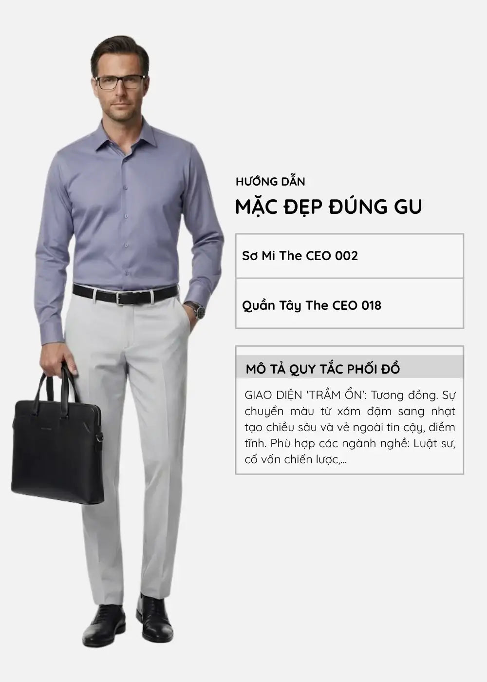 Áo Sơ Mi Tay Dài StayFresh™ Vải Sợi Ngải Cứu Chạm Mát Ngăn Mùi Hiệu Quả The CEO 002 Màu Xám Đậm Phom Ôm Vừa F2 - Ảnh 12