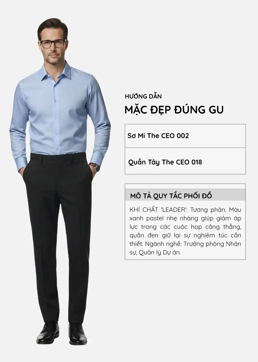 Áo Sơ Mi Tay Dài StayFresh™ Vải Sợi Ngải Cứu Chạm Mát Ngăn Mùi Hiệu Quả The CEO 002 Màu Xanh Dương Nhạt Phom Ôm Vừa F2 - Ảnh 12