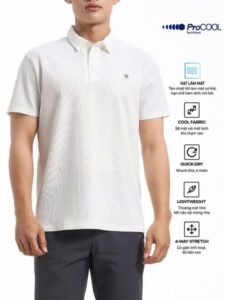 Áo Polo Nam Trơn ProCOOL Seam Sealing Form Slim
