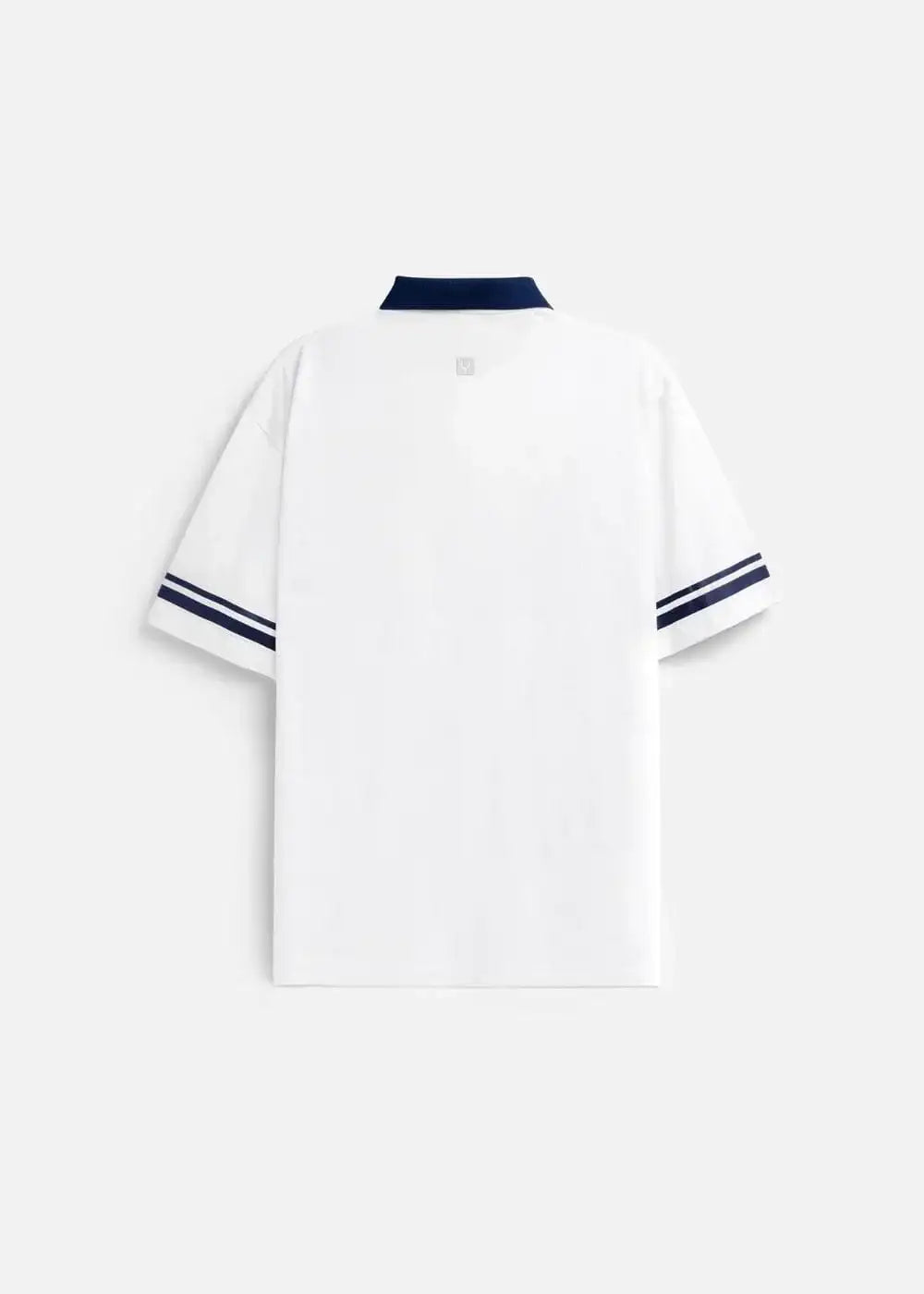 Áo Thun Polo FlexFit™ Cổ Phối Màu "CALIFORNIA" The No Style 028 Màu Trắng Phom Rộng Rãi F4 - Ảnh 2