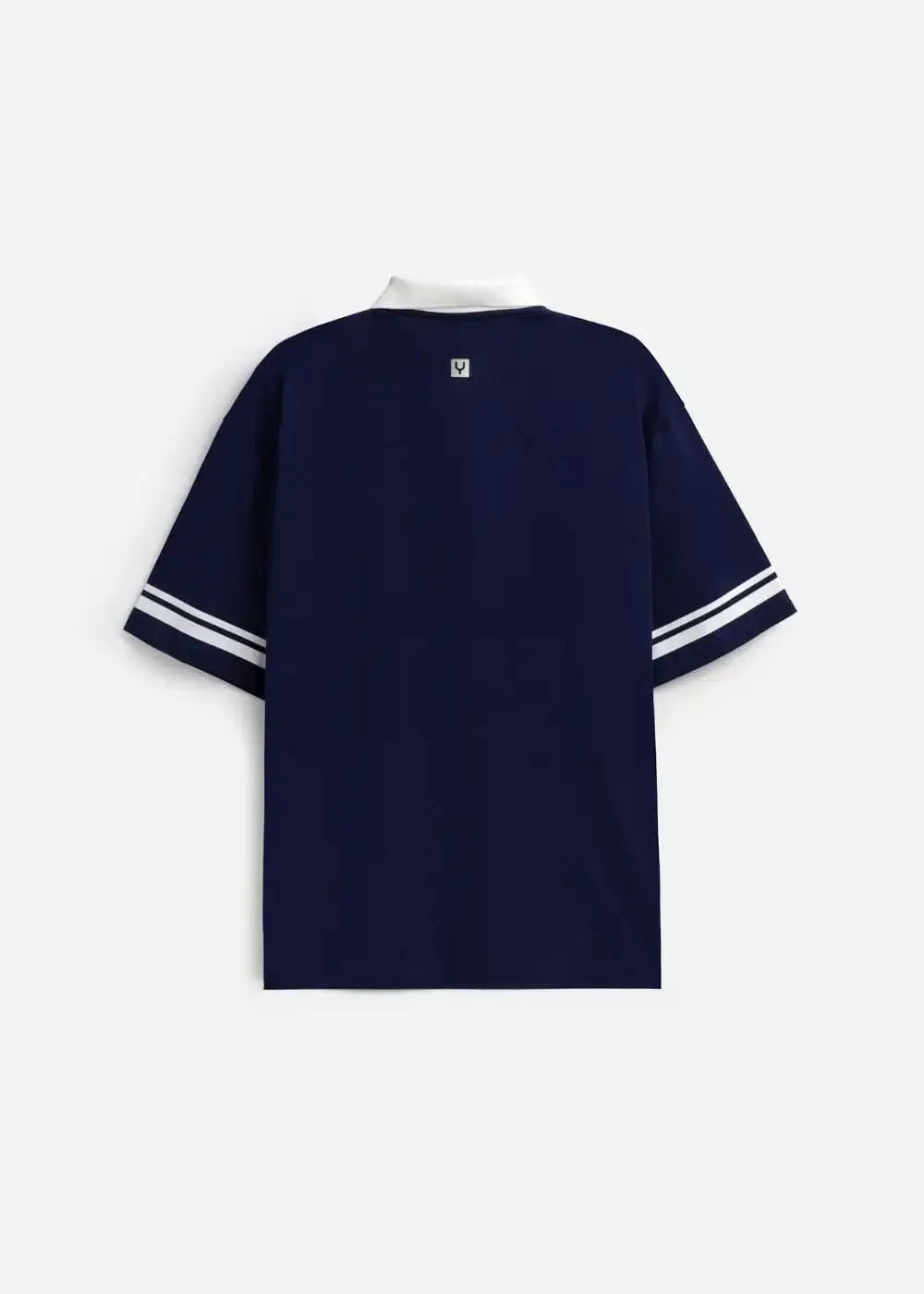 Áo Thun Polo FlexFit™ Cổ Phối Màu "CALIFORNIA" The No Style 028 Màu Xanh Dương Đậm Phom Rộng Rãi F4 - Ảnh 3