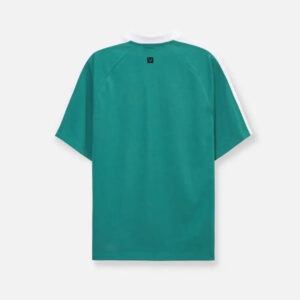 Alternative view of Áo Thun Polo AirDry™ Dây Kéo Cổ Phối Màu The No Style 029 Màu Xanh Lá Đậm Phom Rộng Rãi F4