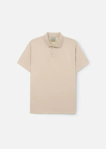 Áo Thun Polo ColorLock™ Vải Cá Sấu Đứng Dáng Giặt Không Phai Màu Non Branded 003 Màu Be Phom Ôm Vừa F2