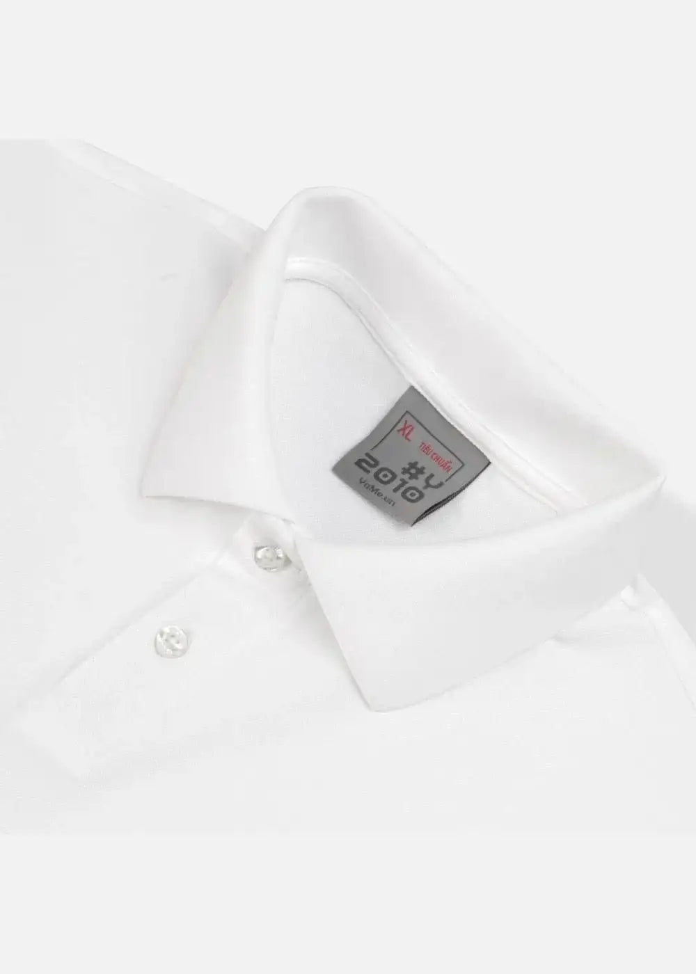Áo Thun Polo ColorLock™ Vải Cá Sấu Đứng Dáng Giặt Không Phai Màu Non Branded 003 Màu Trắng Phom Ôm Vừa F2 - Ảnh 6