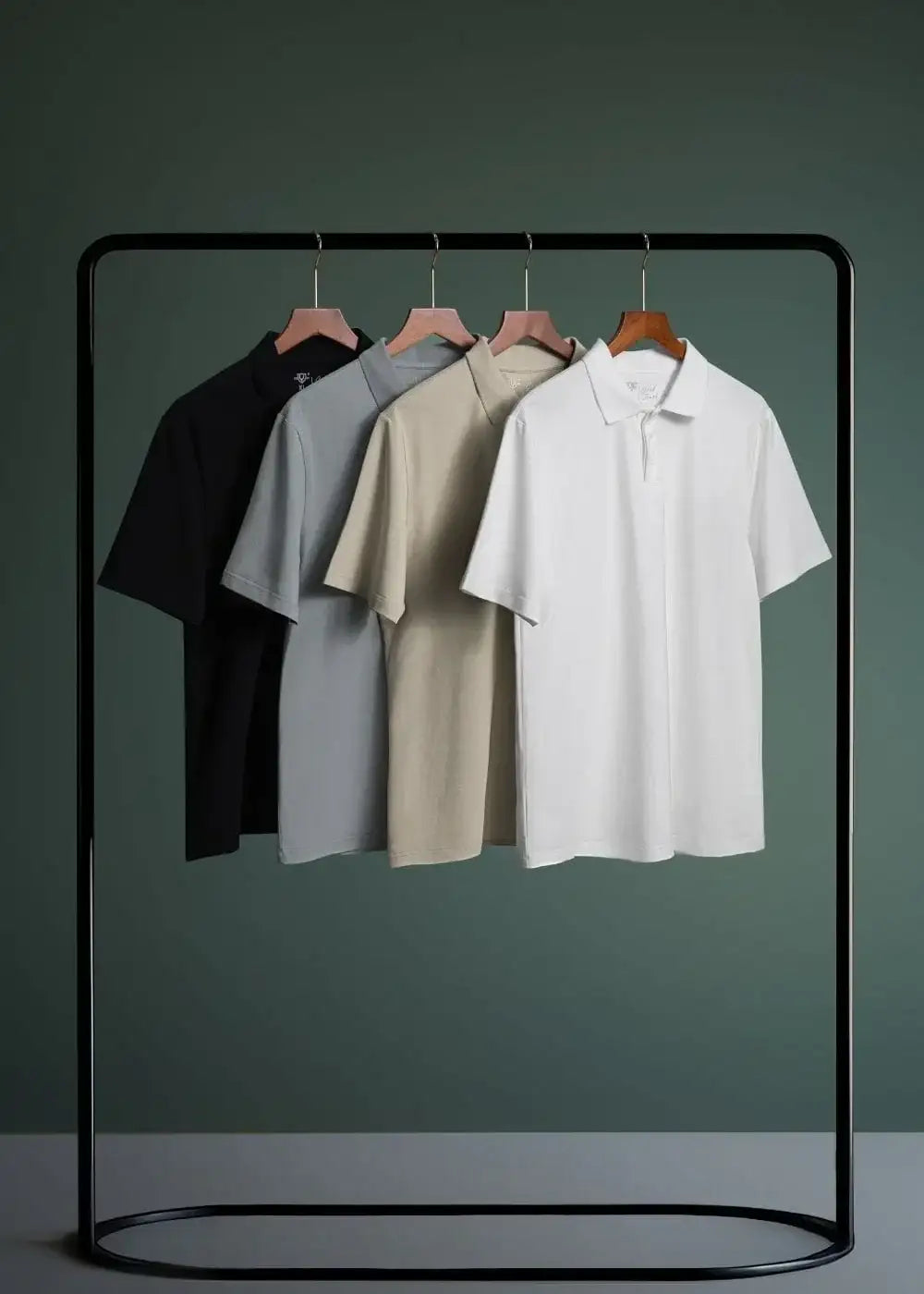 Áo Thun Polo IceVibes™ Vải Làm Mát The CEO 001 Màu Nâu Nhạt Phom Vừa Vặn F3 - Ảnh 10