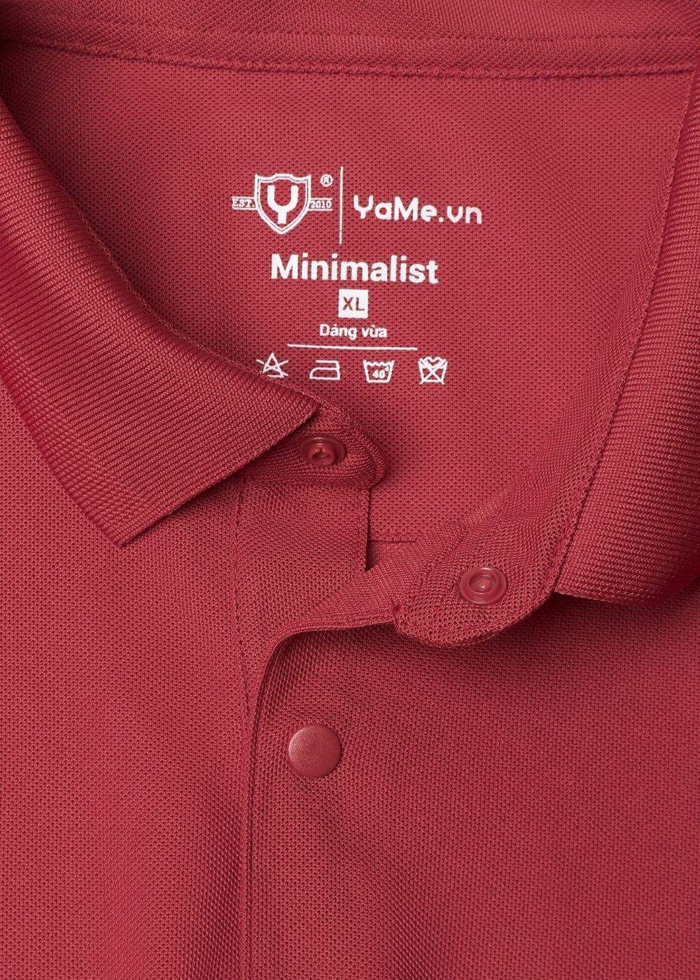 Áo Thun Polo Vải Sợi Coffee Khử Mùi The Minimalist 007 Màu Cam Đậm Phom Vừa Vặn F3 - Ảnh 4