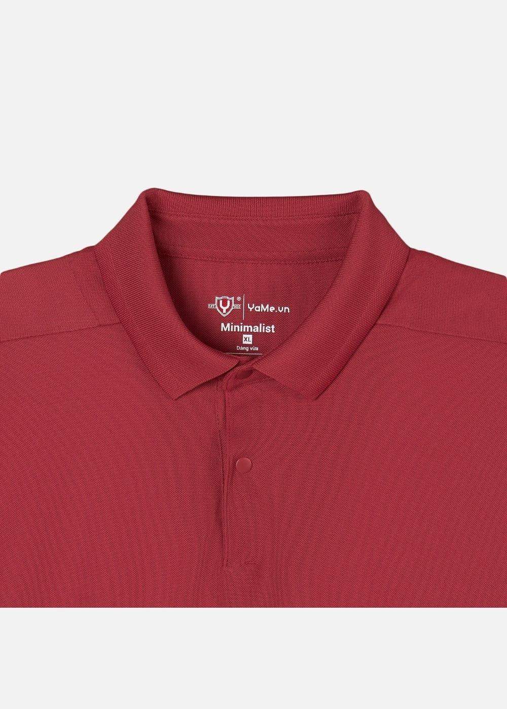 Áo Thun Polo Vải Sợi Coffee Khử Mùi The Minimalist 007 Màu Cam Đậm Phom Vừa Vặn F3 - Ảnh 7