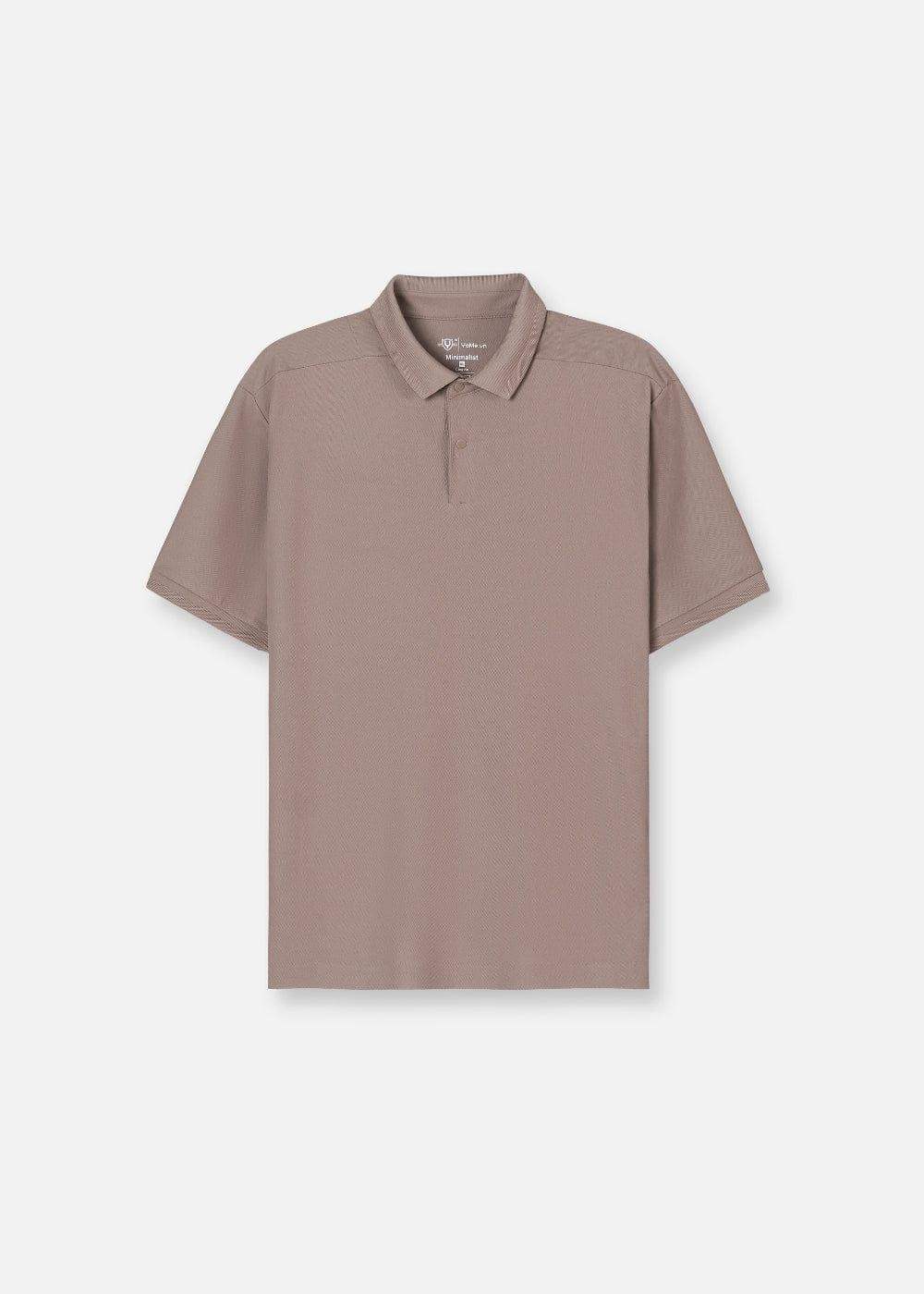 Áo Thun Polo StayFresh™ Vải Sợi Coffee Khử Mùi The Minimalist 007 Màu Nâu Phom Vừa Vặn F3