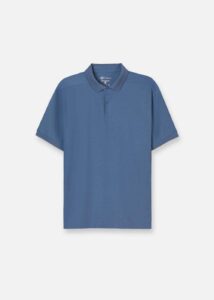 Áo Thun Polo StayFresh™ Vải Sợi Coffee Khử Mùi The Minimalist 007 Màu Xanh Dương Phom Vừa Vặn F3