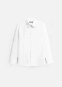 Áo Sơ Mi Tay Dài AirDry™ Siêu Nhẹ Non Branded 019 Màu Trắng Phom Ôm Vừa F2