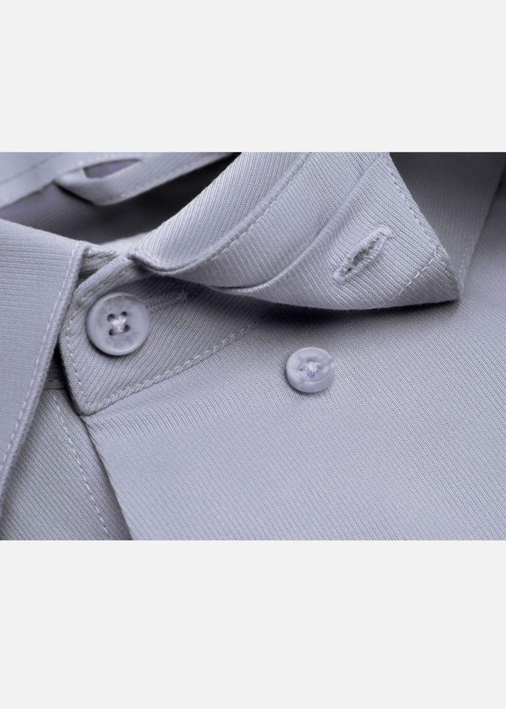 Áo Sơ Mi Tay Dài StayFresh™ Vải Sợi Ngải Cứu Chạm Mát Ngăn Mùi Hiệu Quả The CEO 002 Màu Xám Nhạt Phom Ôm Vừa F2 - Ảnh 6