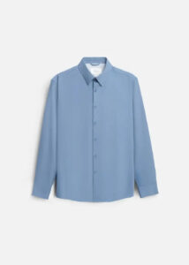 Áo Sơ Mi Tay Dài StayFresh™ Vải Sợi Ngải Cứu Chạm Mát Ngăn Mùi Hiệu Quả The CEO 002 Màu Xanh Ngọc Đậm Phom Ôm Vừa F2