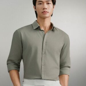 Áo Sơ Mi Linen Nam Tay Dài Coastal Breeze Form Regular