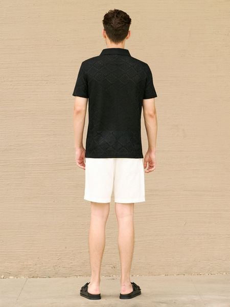 Áo Polo Nam Textured Knit Form Regular - Ảnh 2