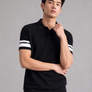 Áo Polo Nam Len Black Ace Form Regular